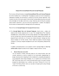 Annex C Scope of the Concept Master Plan and Concept Proposals The