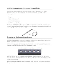 Displaying Images on the SMART Sympodium