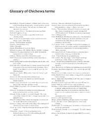 Glossary of Chichewa Terms
