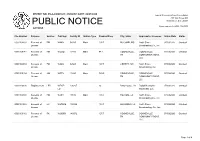 Public Notice &gt;&gt; Licensing and Management System Admin &gt;&gt;