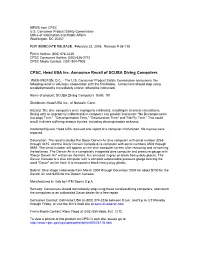 Recall of Dacor Darwin Dive Computers