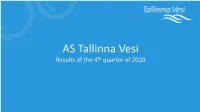 Results of the 4 Quarter of 2020