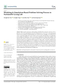 Modeling & Simulation-Based Problem Solving Process In