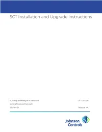 SCT Installation and Upgrade Instructions (LIT-12012067)