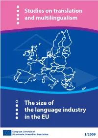 Study on the Size of the Language Industry in the EU
