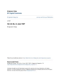 BC Digital Commons Vol. 62, No. 4 | June 1987