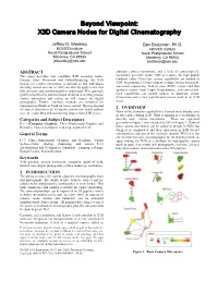 Beyond Viewpoint: an X3D Camera Node