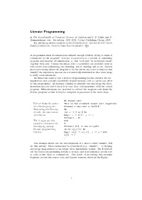 Literate Programming in the Encyclopedia of Computer Science, A