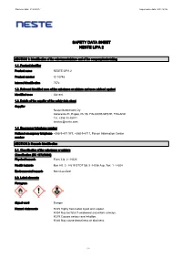 Safety Data Sheet Neste Lipa 2
