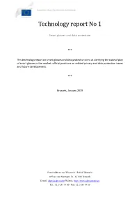 Smart Glasses and Data Protection