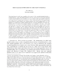 The Scalar Quantification of Ɔnek 'Many'