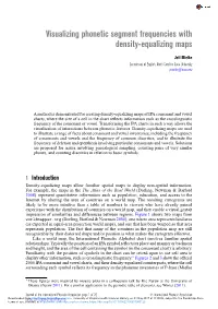 Visualizing Phonetic Segment Frequencies with Density-Equalizing Maps