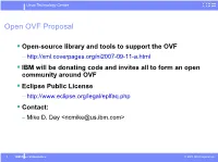Open OVF Proposal