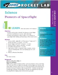Pioneers of Spaceflight E S S S O N 9 P L - a 1 S N 2 T E N P