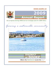 2008 Annual Report of the Sooke Fire Rescue Service