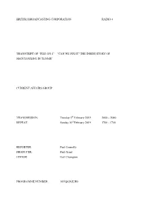 “File on 4” – “Can We Fix It? the Inside Story of Match Fixing in Tennis”