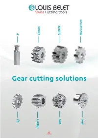 Gear Cutting Solutions