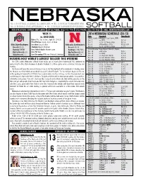 HUSKERS HOST WORLD's Largest Tailgate THIS WEEKEND 2014 NEBRASKA SCHEDULE