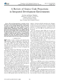 A Review of Source Code Projections in Integrated Development Environments