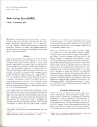 Ankylosing Spondylitis