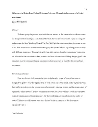 Differences in Desired and Actual Outcomes Between Moments in the Course of a Social