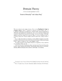 Domain Theory Corrected and Expanded Version Samson Abramsky1 and Achim Jung2