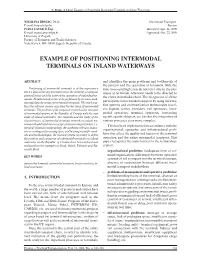 Example of Positioning Intermodal Terminals On