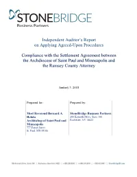 Independent Auditor's Report on Applying Agreed-Upon Procedures