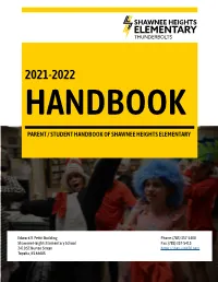 Parent / Student Handbook of Shawnee Heights Elementary