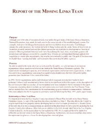 Report of the Missing Links Team