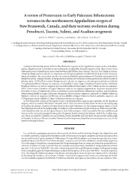 A Review of Proterozoic to Early Paleozoic Lithotectonic Terranes In