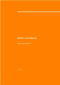 Advi ++ User Manual