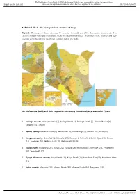 Figure1: the Map of Kenya Showing 47 Counties (Colored) and 295 Sub-Counties (Numbered)