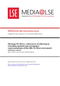 Ideology No More: a Discourse of Othering in Canadian Mainstream
