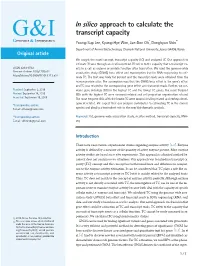 In Silico Approach to Calculate the Transcript Capacity