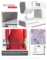 My Bernette Sewing Machine Mastery Workbook – B37
