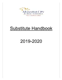 Substitute Handbook 2019-2020