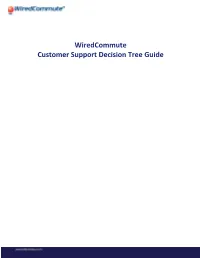 Wiredcommute Customer Support Decision Tree Guide