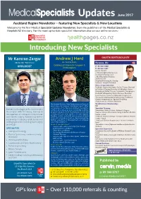 Introducing New Specialists