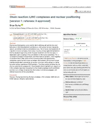 LINC Complexes and Nuclear Positioning [Version 1; Referees: 3