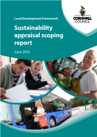Sustainability Appraisal Scoping Report June 2010 Created with Limehouse Software Publisher | Cornwall Council Sustainability Appraisal June 2010