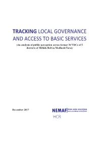 Tracking Local Governance and Access to Basic Services