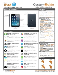 Ipad Quick Reference