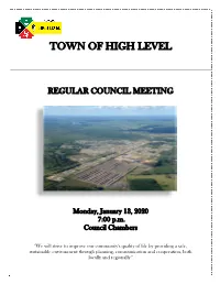 TOWN of HIGH LEVEL Request for Decision
