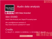 Audio Data Analysis