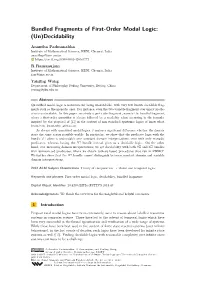 Bundled Fragments of First-Order Modal Logic: (Un)Decidability