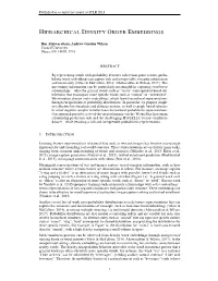 Hierarchical Density Order Embeddings