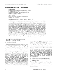 High-Speed Escape from a Circular Orbit American Journal of Physics