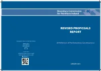 Revised Proposals Report