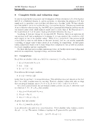 8 Complete Fields and Valuation Rings